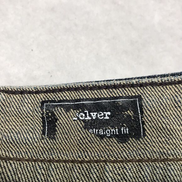 VOLCOM Solver Jean Men 28(28x28) Modern Straight Stretch Dark Wash Surfer - Picture 15 of 16